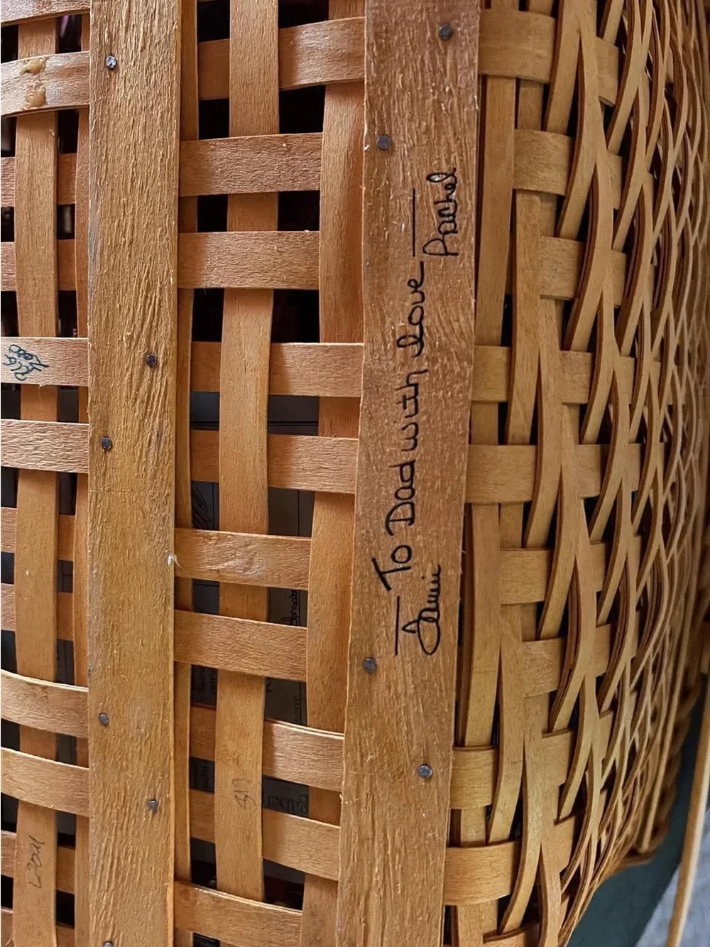 Woven Storage Basket with Handle - Natural Brown